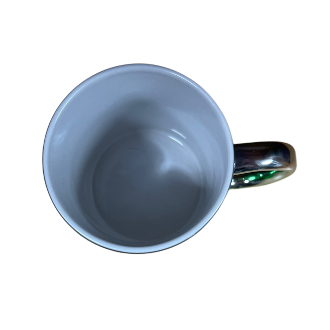 EINZELSTÜCK Tasse 330ml plattiert silber grün - Design MCC Rising Storm